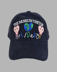 Ball Caps Mujeres Menores El Museo Visitante Globy Lover Tap Corduroy Baseball Gat J231223