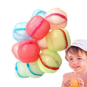 Ballon auto-scellant ballons d'eau rechargeables 8pcs balles magnétiques à remplissage rapide jouets de piscine pour l'été drôle dans les plages de l'arrière-cour et 230704