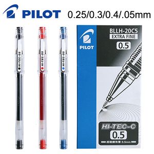 Stylos à bille 10 Pcs PILOT HI-TEC-C Stylo Gel BLLH-20C4/20C3/20C5 Fine Point Aiguille Plumes Stylo À Bille 0.25/0.3/0.4/0.5mm Papeterie Japonaise 230621