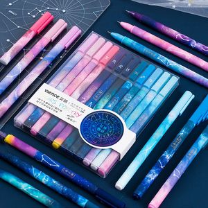 Bolígrafos 12 piezas Juego de bolígrafos de gel 05 mm Tinta negra estrellada para niña Regalo Papelería Oficina Escuela Suministros de escritura Kawaii 230608