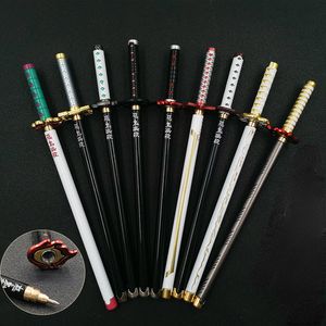 Bolígrafos 17 estilos Japón Anime Demon Model Gel Pen 0 5mm Black Refill Cosplay Prop Kid Student Gift SlayerWeapon Sword 230713