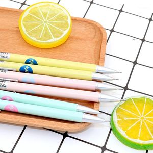 Stylos à bille 2pcs 0.7mm mignons crayons mécaniques lapices en plastique automatique kawaii école papeterie papeleria bureau fournitures d'écriture1