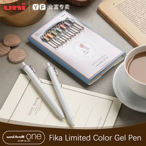 Bolígrafos 7pcs Uni Fika Color Gel Pen Uni-ball One UMN-S-38/05 Afternoon Tea Series Limited Colored Ink Kawaii School Supplies 230621