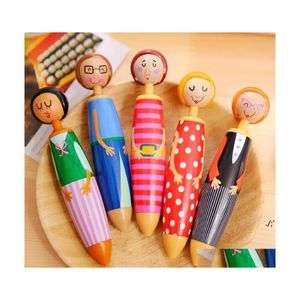 Bolígrafos Cute Fun Cartoon Originality Doll Pen Student Office Stationary Supplies Novedad Rra10388 Drop Delivery School Busine Otcuy