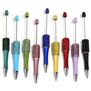 Ballpoint stylos en gros diamant ajouter des perles de bricolage bricolage de stylo personnalisable lampe de la lampe d'artisanat outil de rédaction de livraison