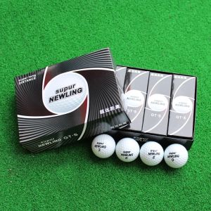 Balls Brand New Golf Balls avec paquet de détail trois couches Ball Golf Gold Ball Golf Super Long Distance Ball 12pcs / Sac Freessipping