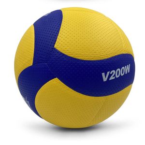 Balles Marque Taille 5 PU Soft Touch volleyball Match officiel V200W s Balles d'entraînement intérieures de haute qualité 230322