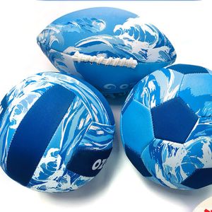 Ballons matériel de plongée football ballon de plage en caoutchouc chloroprène SBR cousu à la machine rugby produits de plein air pour enfants 231107