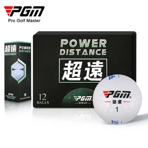 Balls Pgm 12 PCS Golf Balls Distance Secondtier Ball White Ball White With Logo Q023