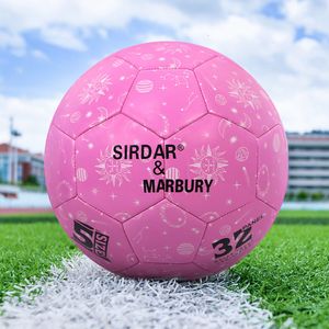 Balones Balón de fútbol rosa Tamaño oficial 4 5 Fútbol para mujeres Niñas Niños Entrenamiento al aire libre en interiores Juegos de partido 230705