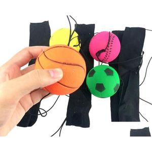 Balles Éponge Caoutchouc Balle Baseball Vert Jaune 1000Pcs Lancer Bouncy Enfants Drôle Élastique Réaction Bande De Poignet Jeu Jouet Enfant Dr Dhlbq