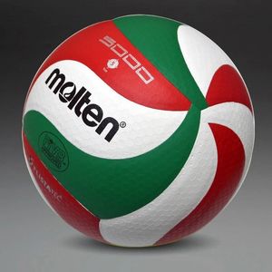 Balls US Original Molten V5M5000 Volleyball Standard Size 5 PU Ball for Students Adult and Teenager Competition Training Outdoor Indoo 230826