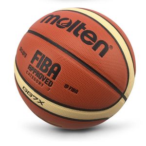 Balles Vente en gros ou au détail Balle de basket-ball de haute qualité PU Materia Taille officielle765 Basket-ball gratuit avec aiguille de sac en filet 230210
