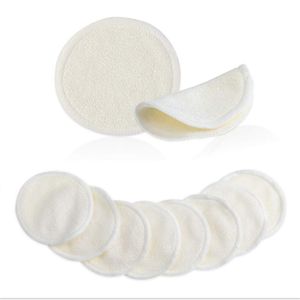 Tampon démaquillant en fibre de bambou velours bambou maquillage coton doux résistant à la saleté lavable réutilisable épurateur beauté outil de nettoyage