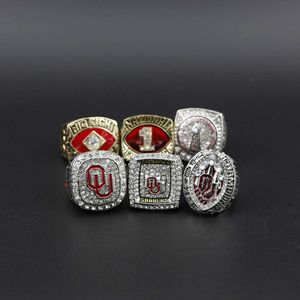 Band anneaux 6 Anneaux de championnat de runner de pied d'Oklahoma State University Set OU Rings