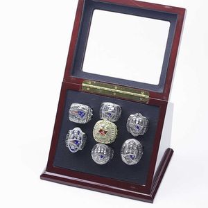 Anillos de banda 7 Super Bowl Breton MVP Patriot Tampa Bay Pirate Champion Ring Premium Display Box Set