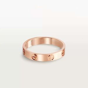 Anneaux de bande en tant que créateur original Grave 6 mm Diamond Love Ring 18K Gold Silver Rose 750 Races en acier inoxydable Femmes Men Lovers Bijoux de mariage BIEU GRAND