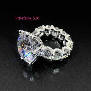 Anéis de banda personalizados de fábrica finos reais s925 prata 9k 10k 14k 18k anel de halo de ouro maciço moissanite laboratório cultivado anel de casamento de diamante para homens mulheres