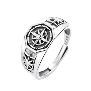 Bagues De Bande Mode Simple Poseidon Étoile Pour Hommes Et Femmes Rétro Punk Ouvert Taille Unique Index Bague Gothique Bijoux Accessoires Cadeau Dhrvx