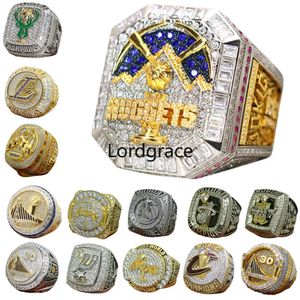 Anillos de banda de la banda Luxury World Basketball Championship Ring Diseñador 14K Gold 2023 Nuggets Jokic Champions Rings para hombres Joyas para hombres Diamond Sport