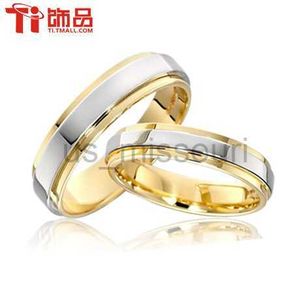 Anillos de banda Super Deal Tamaño 314 Acero titanio Mujer y hombre Anillos de boda Pareja Ringband ringcan grabado (el precio es por 1 pieza) J230531