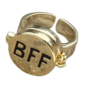 Bande Anneaux À La Mode Bff Anneau pour Adolescent Mignon Anime Esthétique Couple Anneau D'ouverture pour Femme Homme Bijoux Ami Proche Anniversaire Nouveau Cadeau De Fête J230719