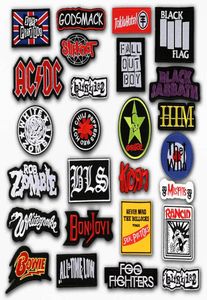 Band Rock Music Broidered Accessories Patch Applique Mignon Patches Badge Fabric Badges DIY VACKES4867231