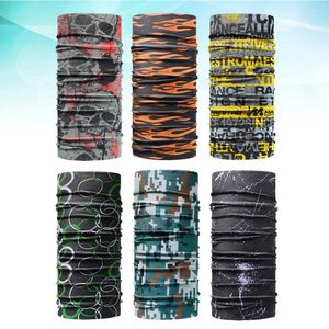 Bandanas 6 uds. Pañuelos para la cabeza para ciclismo, pañuelo atlético para la cabeza, bufanda para montar, diademas elásticas unisex para hombres y mujeres