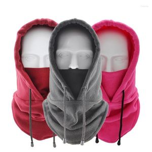 Bandanas Adult Winter Fleece Balaclava Hat Outdoor Cycling Ski Hooded Neck Warm Thick Wind-proof Face Mask
