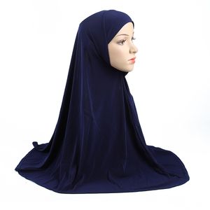 Bandanas Durag H062 Pull musulman uni sur hijab couvre-chef islamique Chapeaux foulard de haute qualité ramadan prier vêtements taille moyenne turban casquettes 230314