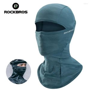 Bandanas ROCKBROS venta al por mayor máscara facial completa protección solar UV ciclismo pasamontañas sombrero bufanda para bicicleta máscaras transpirables para motocicleta