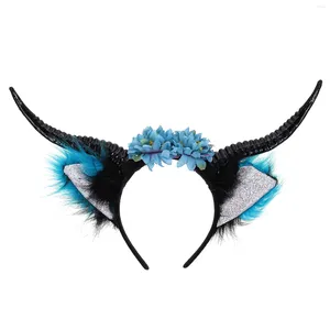 Bandanas écharpe fille vêtements Cosplay coiffure accessoire Halloween fête accessoire corne bandeau en plastique cheveux Costume homme cerceaux