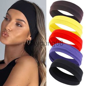 Bandanas Summer Sports Headbands For Women Fitness Run Yoga Bandanas Solid Color Elastic Hair Bands Stretch Makeup Hair Accessories 2023 x0628