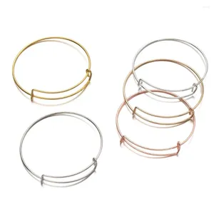 Brazalete 10/20pcs Expandibles pulseras en blanco de alambre ajustable para mujeres DIY Pulseiras Joyas que fabrican accesorios de suministros