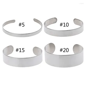 Brazalete 10 unids/set pulsera estampada en blanco DIY brazaletes de cuero accesorios para hacer joyas