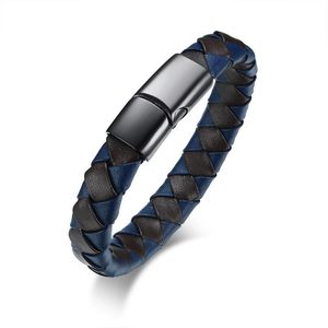 Bangle 2023 Bracelet en cuir en acier inoxydable avec tempérament de mode de style européen et américain adapté aux accessoires pour hommes