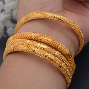 Bracelet 24K Bracelets Dubai Or Couleur De Mariage Pour Femmes Hommes Arabie Arabe Bracelet Bijoux 230710