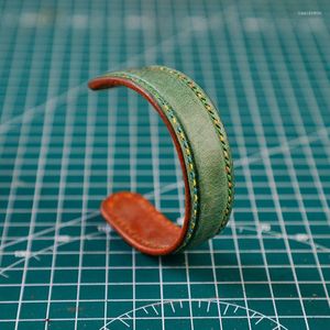 Brazalete 634D 10 piezas de titanio en blanco estampado pulsera DIY brazalete de cuero brazaletes fabricación de joyas