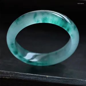Bracelet de fleur dérivant bracelet femelle Jade cercle positif cercle bleu eau rétro plate