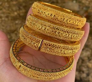 Bracelets éthiopiens bracelets habesha 24k gold couleurs s arabe bangles dubai pour femmes bijoux de mariage cadeaux africains 7965009