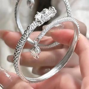 Bracelet mode Style chinois zodiaque Dragon femmes hommes année porte-bonheur bracelet amitié amulette bijoux Couple cadeaux