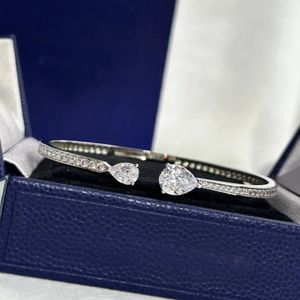 Bracelet français marque de luxe bijoux 925 argent Double diamant larme Bracelet 231027