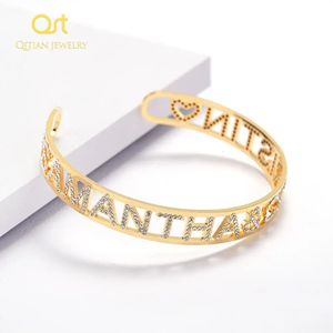 Bracelet Or Nom Bracelets Personnalisé Bracelet ID Famille Amant Plaque Signalétique Foi Lettre Bracelets Bracelet En Acier Inoxydable Ajusté 231201