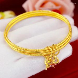 Bracelet Gold Shop avec 999 vrais bracelets Three Life III Girlfriends ne se décolore pas