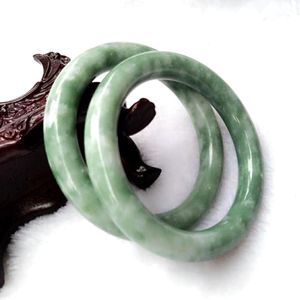 Brazalete tallado a mano, amuleto de la suerte, regalos para mujeres, hombres, pulsera de Jade verde Natural, joyería con dijes, accesorios de moda