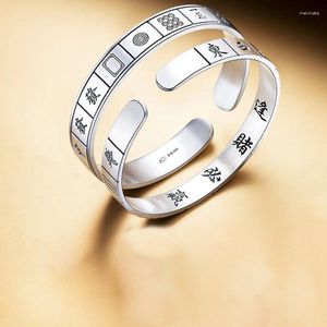 Bracelet Style Hip Hop Ouverture Rétro Bracelet Pour Hommes Et Femmes Couples Treize Onze Mahjong Sparrow Saint En Gros