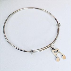 Bangle Music Note Bijoux Bracelet Idées de cadeaux musiciens Cadeaux étudiants charme