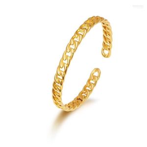 Bracelet MxGxFam creux 24 K couleur or pur bracelets en forme de chaîne pour les femmes bijoux de mode Inte22