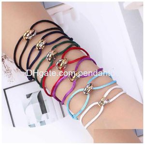 Brazalete Zlxgirl Pulsera de acero inoxidable de alta calidad 3 Hebilla de metal Cinta con cordones Cadena Cadena de seda Mano Hacer H0903 Entrega de la gota J Dhkji