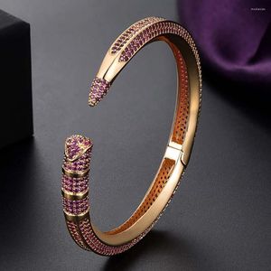 Brazalete Zlxgirl, diseños de lápiz a la moda, brazalete para mujer, boda, circonita cúbica completa, brazalete nupcial de cristal, pulsera de oro de Dubái